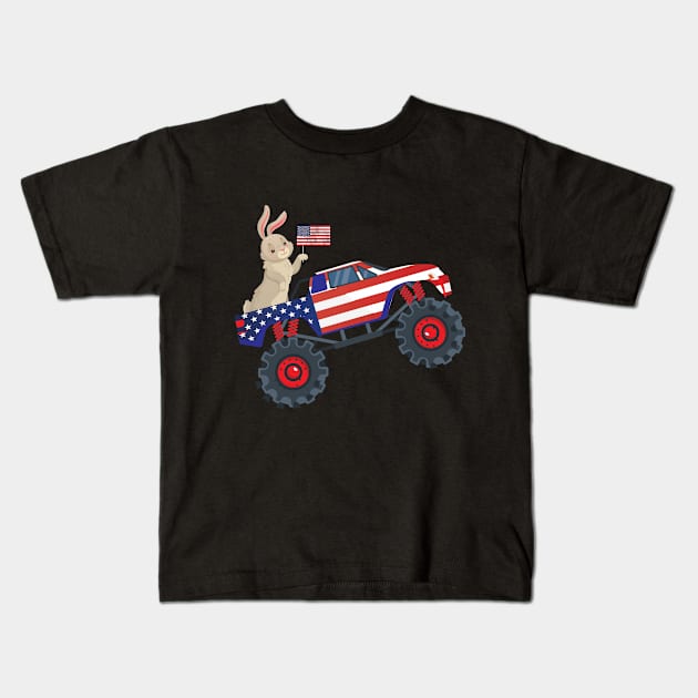 4th of july Kids T-Shirt by othmane4